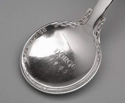 Norwegian Silver Liberation Serving Spoon - Norge 1945, Thorvald Marthinsen